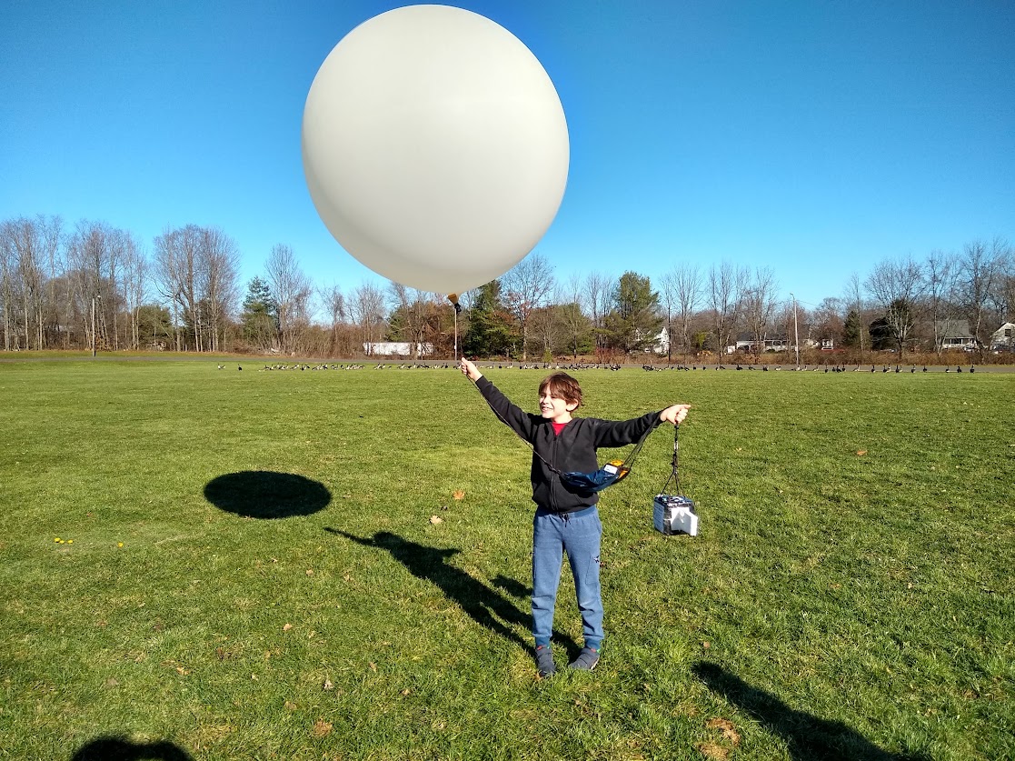 First weather balloon launch